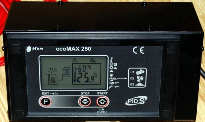 Блок управления котлом Plum ecoMAX 250WZ zPID (с датчиком дымовых газов)