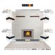 Вентиляційна решітка для каміна кутова ліва SAVEN Loft Angle 90х400х600 біла