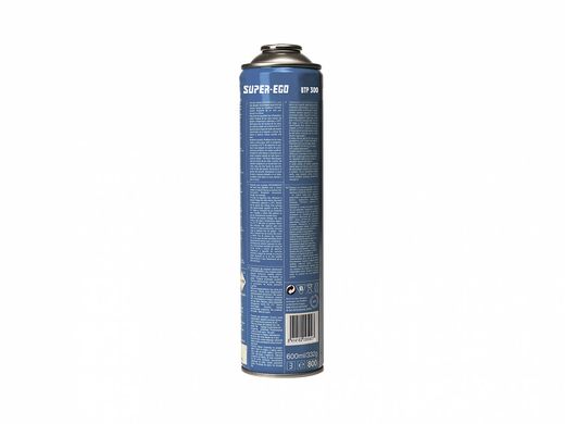 Баллончик для газовых горелок SUPER-EGO BTP 300, EU 7/16", 600 мл (SEH020300)