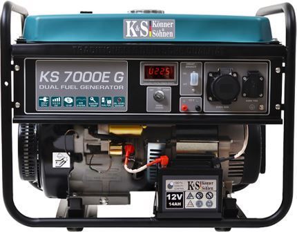 Генератор газ/бензин Konner&Sohnen KS 7000E-G