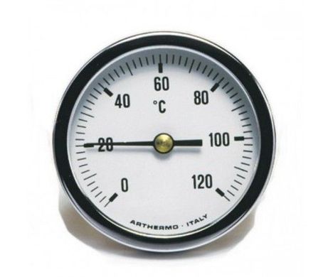 Термометр биметаллический аксиальный Arthermo AR-T/B 65 (?63 мм, 0-120°С)