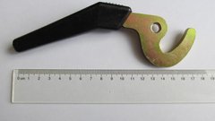 Ручка-гачок до дверцят твердопаливного котла (довга, 17 см), 5 мм