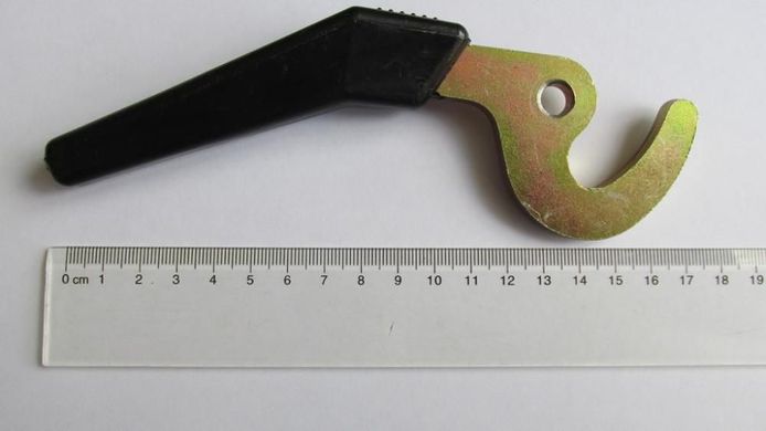 Ручка-крючок к дверце твердотопливного котла (длинная, 17 см), 5 мм