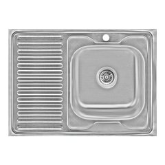 Кухонна мийка Lidz 6080-R 0,6 мм Decor (LIDZ6080RDEC06)