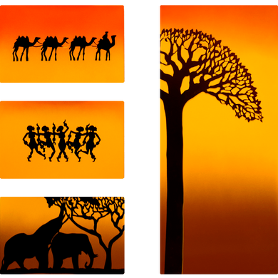 Металокерамічний дизайн-обігрівач UDEN-S "Африка" (квадриптих)