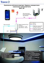 Освітлення. Комплексне освітлення квартири / будинку з використання «кінетичних» вимикачів Tervix (WIiFi +RF)
