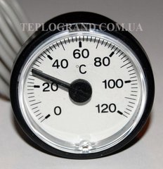 Термометр круглий 37 мм з виносним датчиком 1м