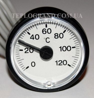 Термометр круглий 37 мм з виносним датчиком 1м