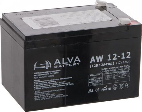 Акумуляторна батарея ALVA battery AW12-12